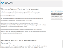 Tablet Screenshot of beschwerde-management.com